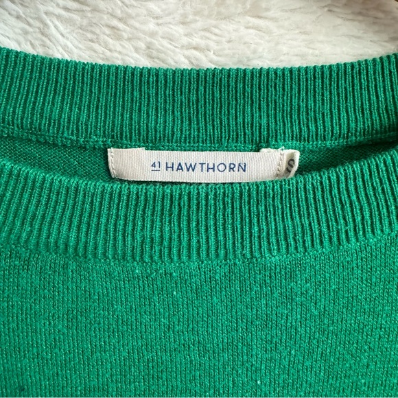 Hawthorne stitch fix green navy & white striped sweater. Size small - Picture 3 of 4